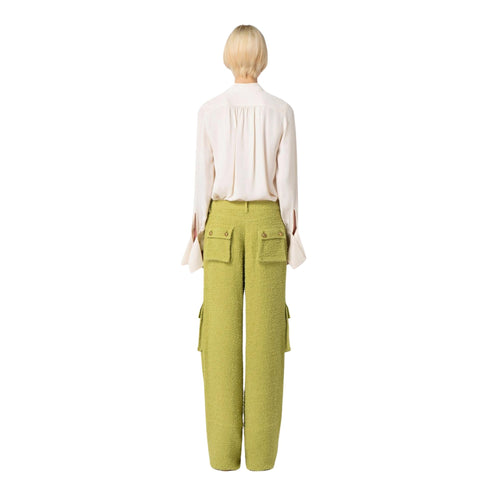 Elisabetta Franchi Camicia elegante Camicia Donna con scollo a V Burro - Francavilla Moda